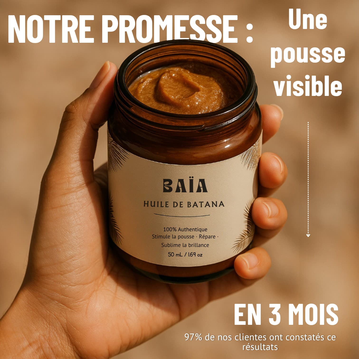 Huile de Batana 100% Authentique